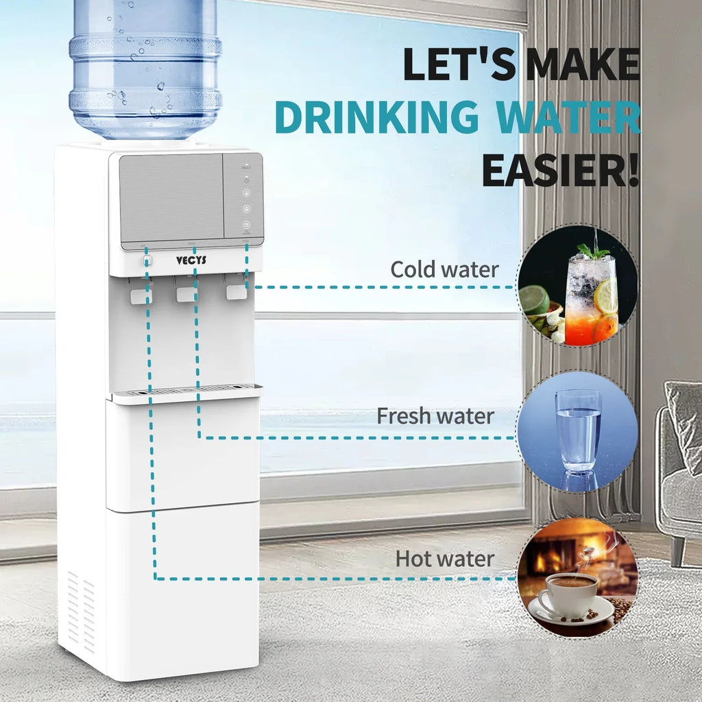 VECYS 3 5 gal Water Dispenser with Ice Maker, 27LBS Daily Ice & Child Lock - image 11