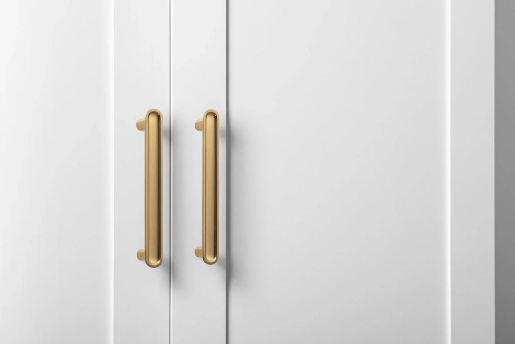 STOCKHOLM UNIVERSAL STORAGE CUPBOARD - HAMPTONS - DECO GOLD HANDLE - image 3
