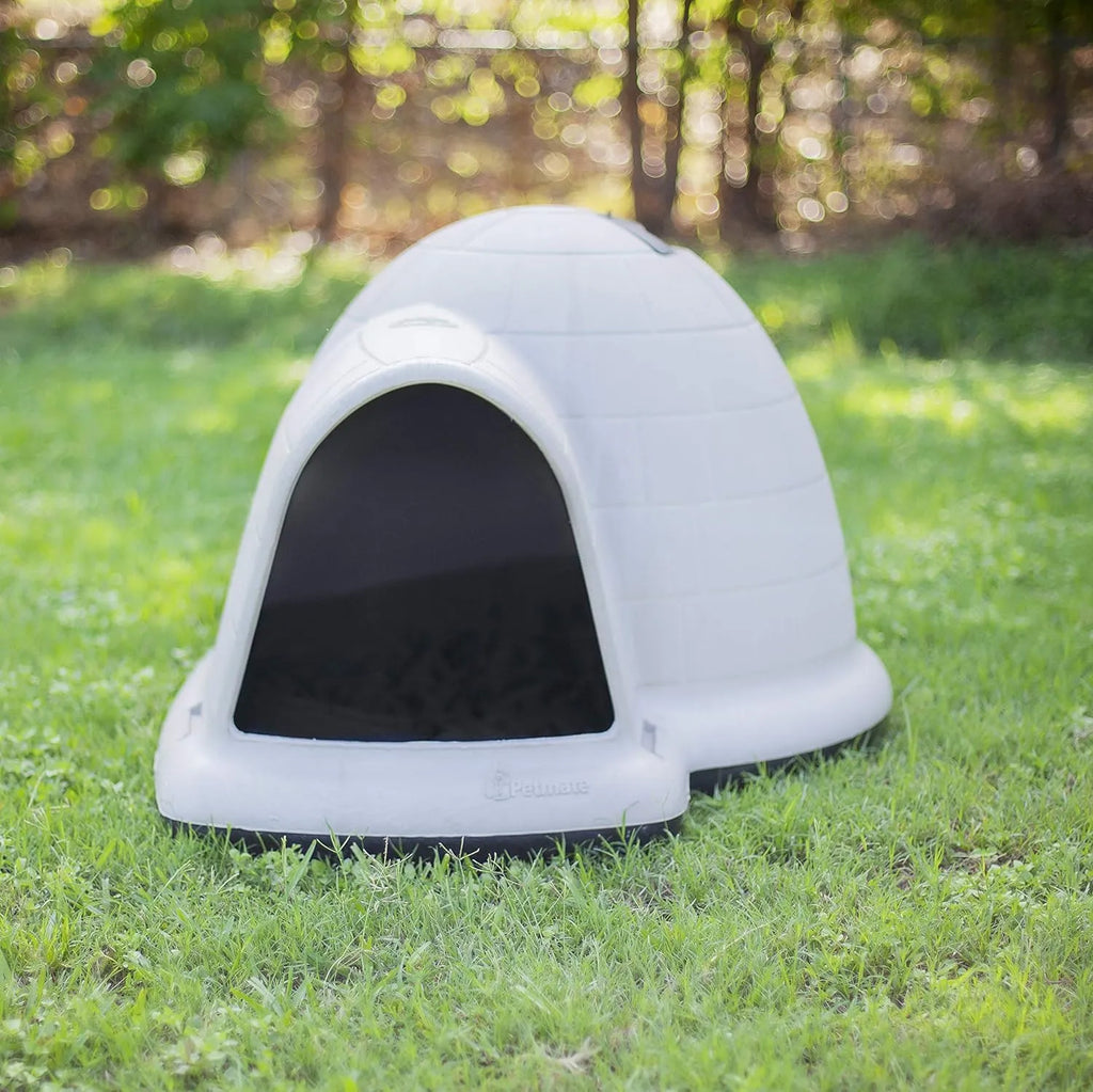Petmate Indigo Dog House (Igloo Dog House. Made in USA with 90% Recycled Materials. All-Weather Protection Pet - image 21