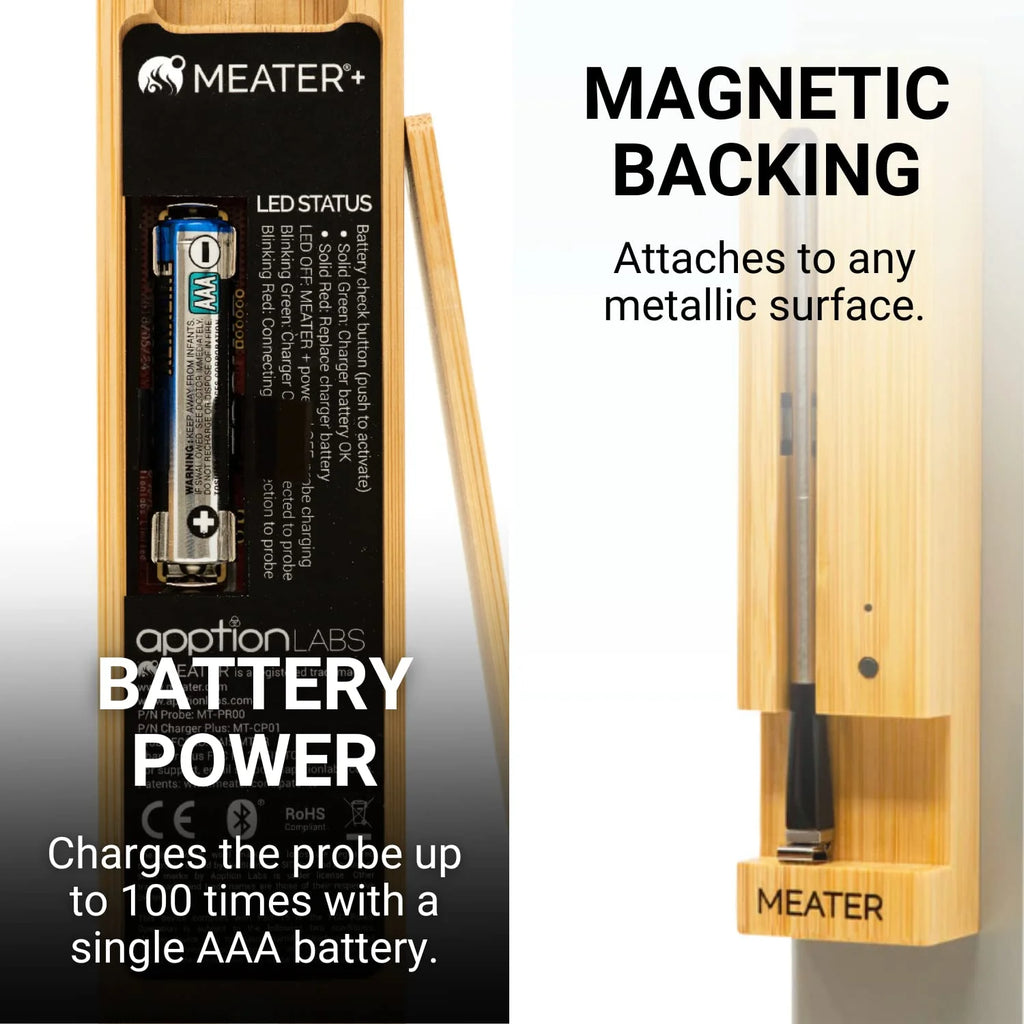 MEATER Plus / Smart Meat Thermometer with Bluetooth / 165ft Wireless Range / for The Oven, Grill, Kitchen, BBQ, Smoker, Rotisserie - image 7