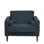 Set of 2 Modern Wide Armchairs in Corduroy - Accent Chairs - image 31