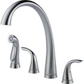 2480-AR-DST Pilar Two Handle Widespread Kitchen Faucet with Spray – Arctic - image 1