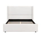 Isabella Queen White Upholstered Bed with Tall Wingback Headboard by Christopher Knight Home - image 10