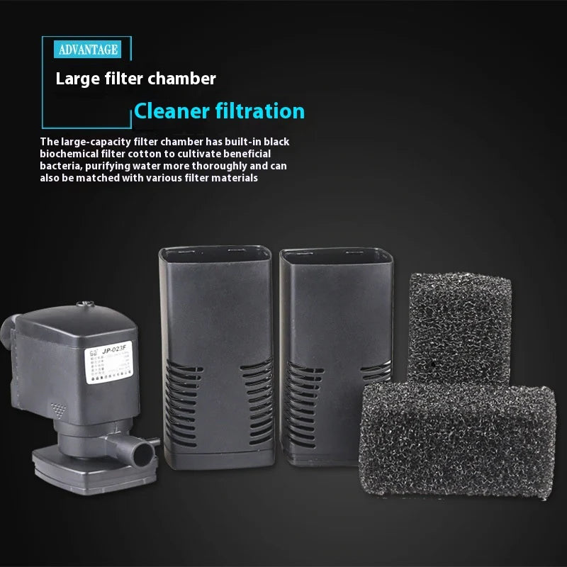 3-in-1 Fish Tank Aquarium Internal Filter Pump – Submersible Water Filter Oxygen Pump - image 2