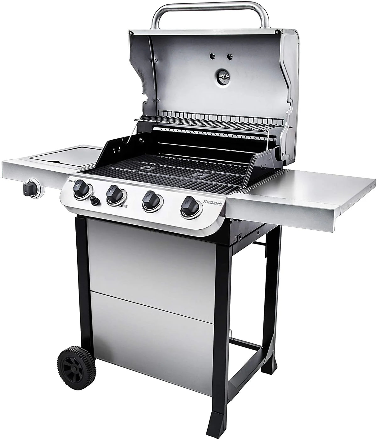 Char-Broil 463377319 Performance 4-Burner Cart Style Liquid Propane Gas Grill, Stainless Steel - image 2