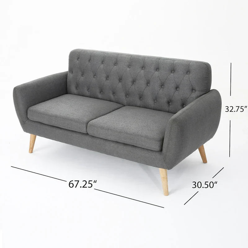 Christopher Knight Home Bernice Petite Sofa in Mid-Century Modern Style - image 16