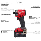 M18 FUEL 18-Volt Lithium-Ion Brushless Cordless Hammer Drill/HACKZALL/Impact Driver Combo Kit 3-Tool with (4) Batteries - image 5