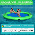 Round Floating Ring Hammock - Heavy Duty Inflatable Raft - image 45