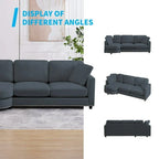 L Shape Sectional Sofa with Chaise and Cushioned Seating - image 11
