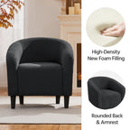 Yaheetech Club Chair Accent Barrel Chair Upholstered Arm Chair - image 24