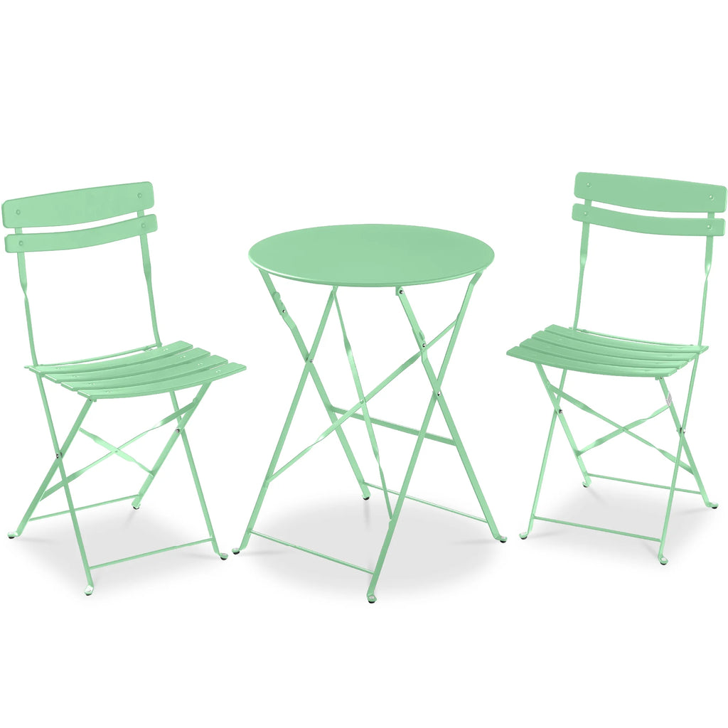 Best Choice Products 3-Piece Small Bistro Set, Folding Patio Furniture Set of 2 Chairs and Table - Black - image 101