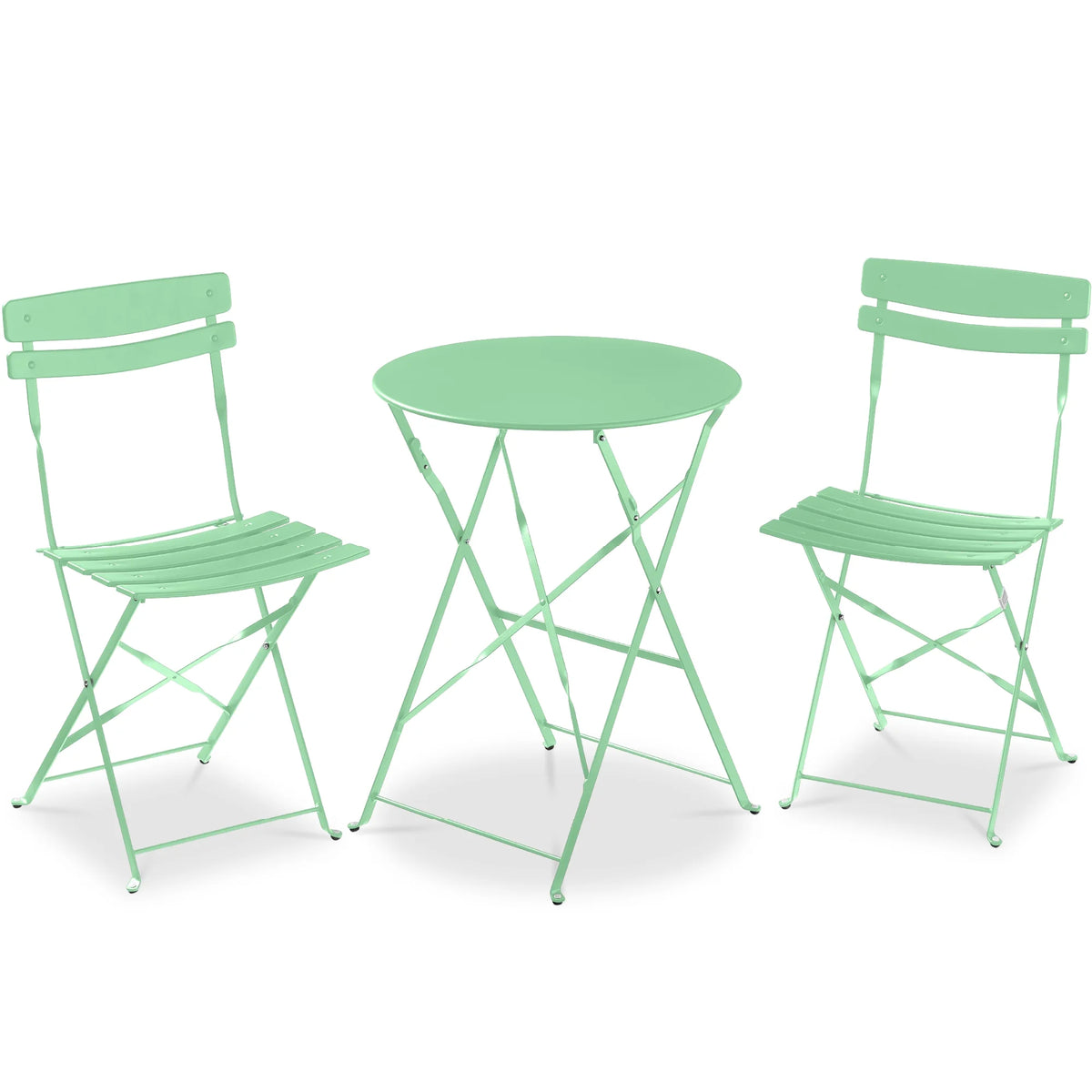 Best Choice Products 3-Piece Small Bistro Set, Folding Patio Furniture Set of 2 Chairs and Table - Black - image 101