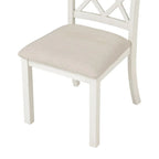 5-Piece Upholstered Chair Round Dining Table Set - image 14