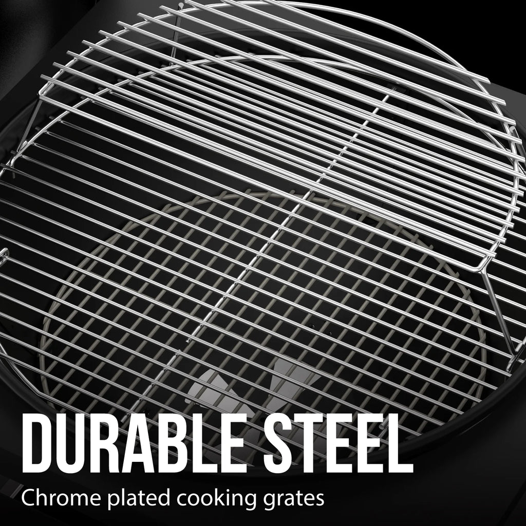 Expert Grill Kettle Cart with Pizza Accessories and Warming Rack - image 9