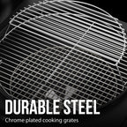 Expert Grill Kettle Cart with Pizza Accessories and Warming Rack - image 9