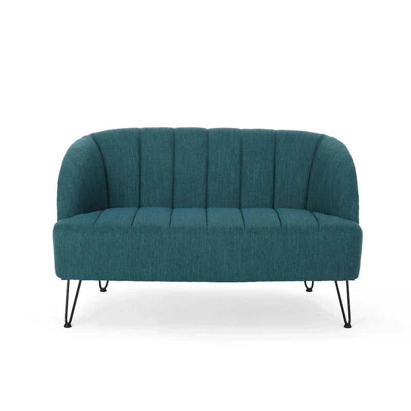 Christopher Knight Home Lupine Contemporary Fabric Loveseat with Hairpin Legs - image 22
