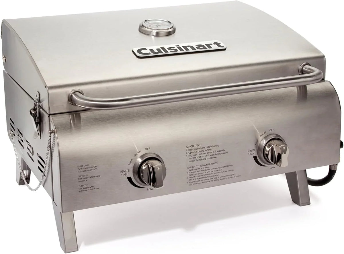 Cuisinart Chef's Style Tabletop Portable Propane Grill 20000 BTU 2-Burner Outdoor Gas Grill - image 1