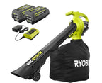 RY40451-2B 40V Vac Attack Cordless Leaf Vacuum/Mulcher with (2) 5.0 Ah Batteries and (1) Charger - image 1