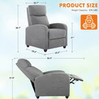 Versatile Recliner Chair with 8 Massage Settings and Lumbar Support for Ultimate Relaxation and Home Theater Experience - image 12
