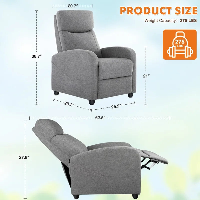Versatile Recliner Chair with 8 Massage Settings and Lumbar Support for Ultimate Relaxation and Home Theater Experience - image 12