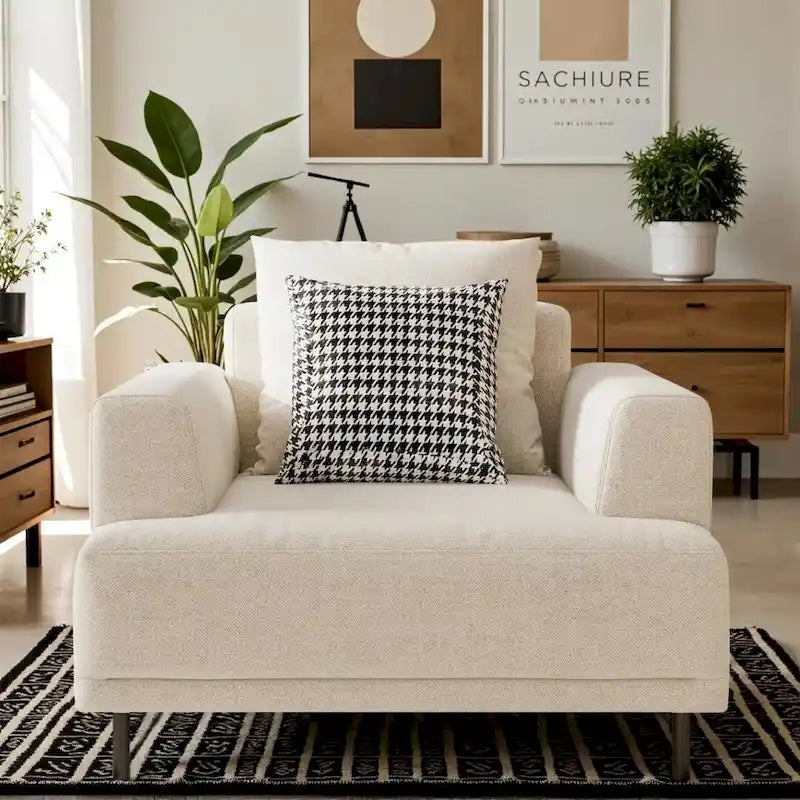 Contemporary Deep Seat Sofa with Cushions, Elevated Legs, Cozy Living Room Seating, Ideal for Apartments - image 14