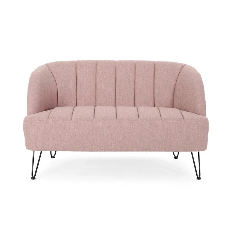 Christopher Knight Home Lupine Contemporary Fabric Loveseat with Hairpin Legs - image 21