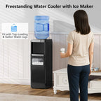 Top Loading Water Dispenser with Ice Maker, Hot & Cold, 5 Gallon, Child Lock, Black - image 2