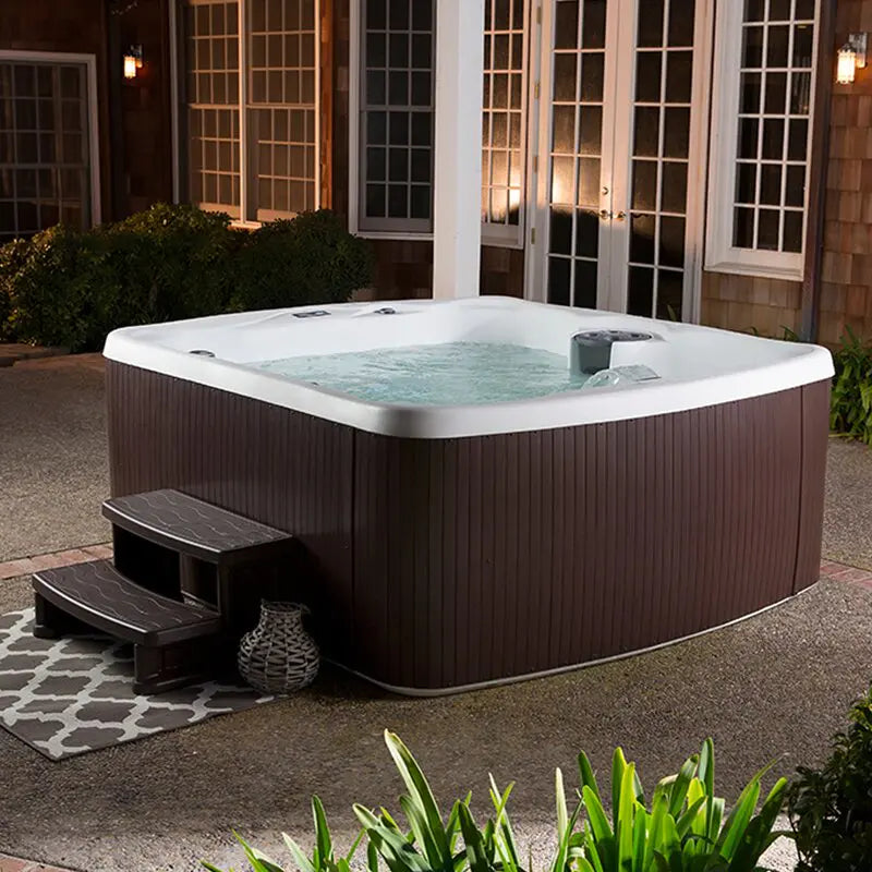 Lifesmart Spas 5 - Person 23 - Jet Rectangular Plug And Play Hot Tub with Ozonator in Espresso - image 1