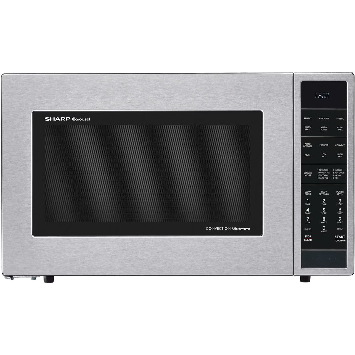 Sharp 1.5 Cu. Ft. 900W Convection Microwave Oven, Stainless Steel - image 1