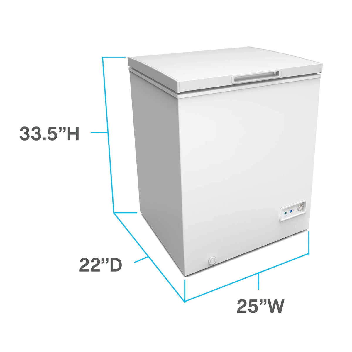 Avanti Garage Ready Chest Freezer, 5.0 Cu. ft. Capacity, in White (?CF5F0W) - image 7