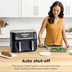 Ninja Foodi 10QT 6-in-1 DualZone Smart XL Air Fryer, 2 Independent 5QT Baskets, Smart Cook Thermometer, Match Cook, Smart Finish, Air Fry, Roast, Bake, Dehydrate, Reheat, Grey, DZ550 - image 18