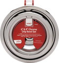 Smart Choice 6 in. and 8 in. Drip Bowl Set in Chrome - Fits Most - image 1