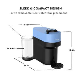 Nespresso Vertuo Pop+ Coffee and Espresso Maker by De'Longhi, Pacific Blue - image 7