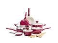 GreenPan - Rio Ceramic Non-Stick 16-Piece Cookware Set - Red - image 1