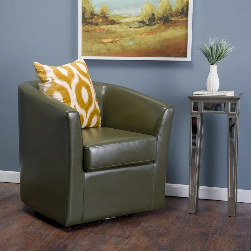 Christopher Knight Home Daymian Swivel Club Chair - Dimensions: 29" D x 30.2" W x 30.5" H - image 1