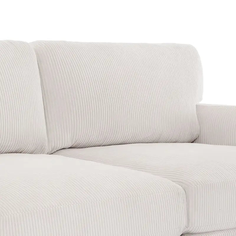 90-Inch Oversized Corduroy Sofa for Living Room with Reversible Cushions - image 28