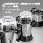 Hamilton Beach Professional 2.2 HP 120V Juicer Mixer Grinder with 3 Stainless Steel Jars, 1.5 Liters, Model 58770 - image 7