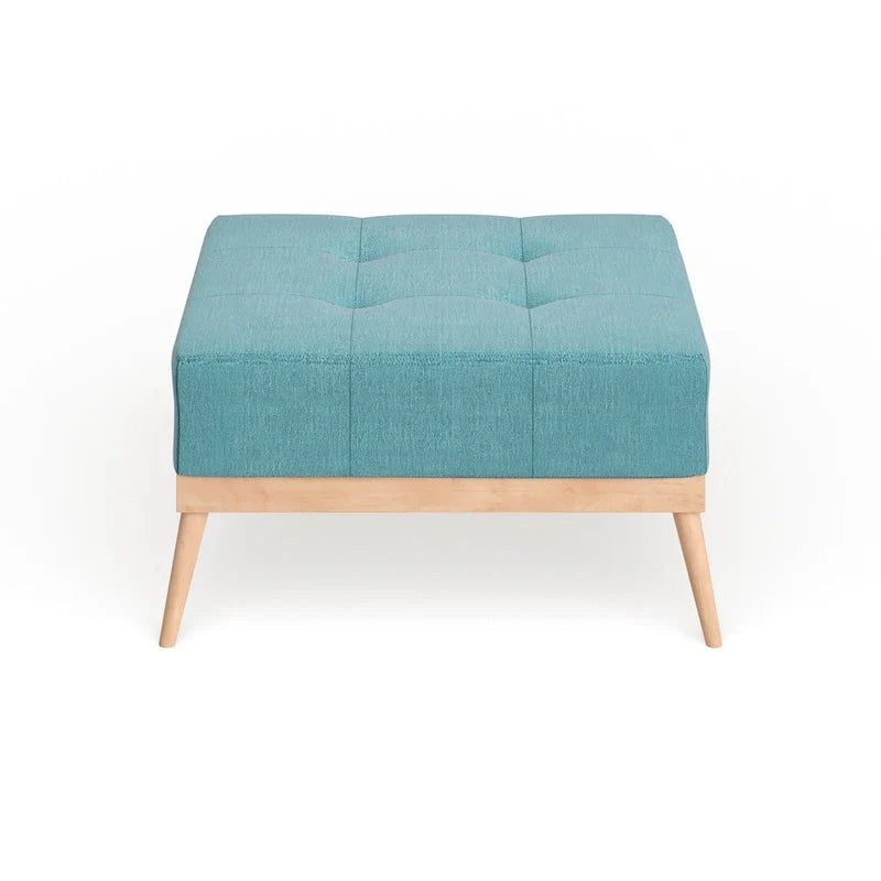 Christopher Knight Home Carson Lund Mid-Century Tufted Fabric Square Ottoman - image 9