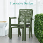 Best Choice Products 3-Piece Stackable Steel Outdoor Conversation Bistro Set, Patio Chat Furniture w/ 2 Chairs, Table- Black - image 47