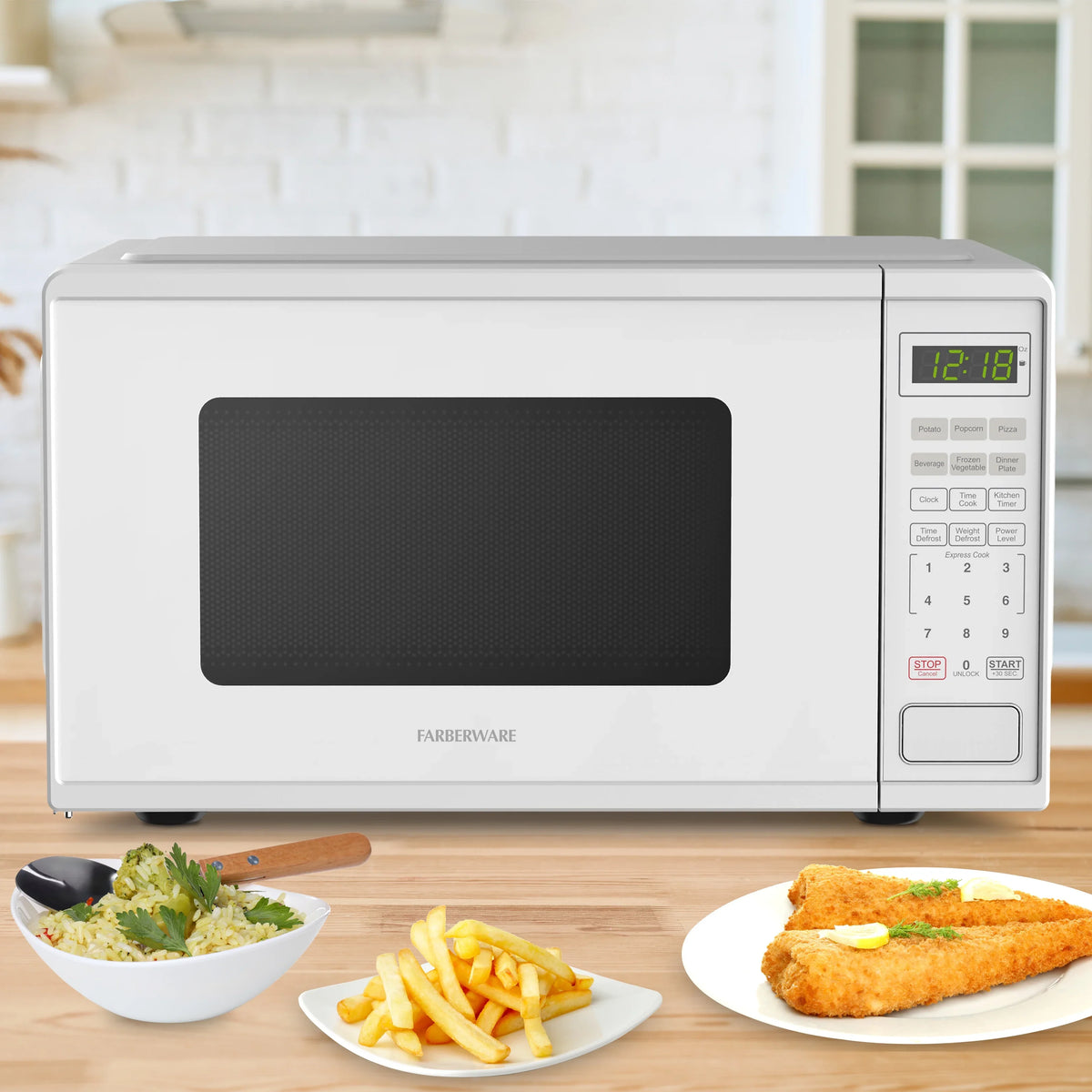 Farberware FMGZ09BKA 0.9 Cu. Ft. Microwave Oven, 900W, Digital Control, LED Display, 6 Cooking Presets, Black - image 26
