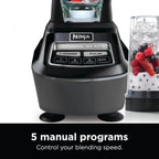 Ninja Blender, Mega Kitchen System, 1500W, 4 Functions for Smoothies, Processing, Dough, Drinks & More, with 72 Blender Pitcher, 64 Processor Bowl, 2 Nutri Cups + Lids, Black, BL770 - image 13