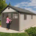 Lifespan 11 x 18.5 feet. Outdoor Storage Shed, 11 x 18.5, Desert Sand - image 2