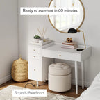 Nathan James Daisy Modern Farmhouse Desk with Storage and Brass Accents - image 15