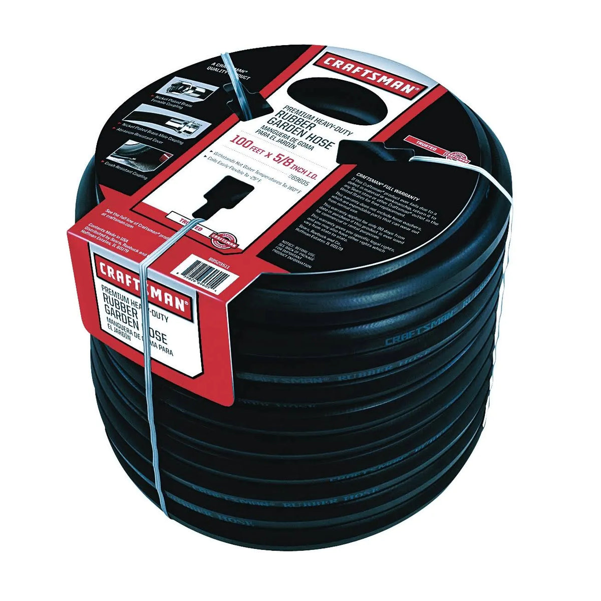 Premium Rubber Garden Hose, 100ft. x 5/8. inch - image 1