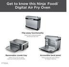 Ninja Foodi 9 in 1 Digital Air Fry Oven, Convection Oven, Toaster, Air Fryer with Flip Away Storage, Air Roast, Bake, Broil, Dehydrate, Reheat, Stainless Steel (102A) : Home & Kitchen - image 6