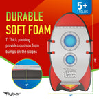 Flybar Kids 36' Rocket Foam Toboggan Snow Sled for Kids with Slick Bottom for Kids, Ages 6+ - image 2
