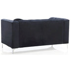 Velvet Button-Tufted Pompano Loveseat - image 39