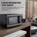 TOSHIBA 4-in-1 ML-EC42P(SS) Countertop Microwave Oven, Smart Sensor, Convection, Air Fryer Combo, Mute Function, Position Memory 13.6" Turntable, 1.5 Cu Ft, 1000W, Silver - image 9