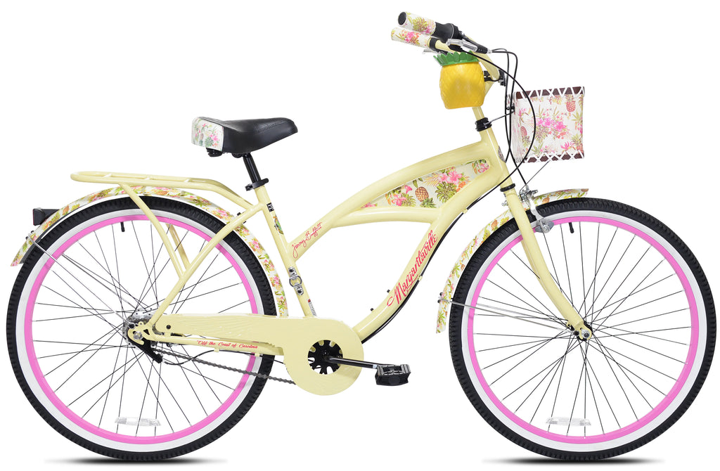 26" Margaritaville Women'S 3 - Speed Cruiser Bike, Yellow - image 1