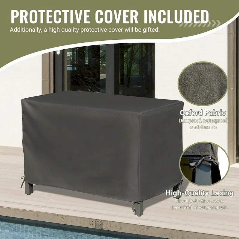 Freestanding Outdoor Kitchen Island with Storage and Prep Table - Grill Storage Cabinet - image 6
